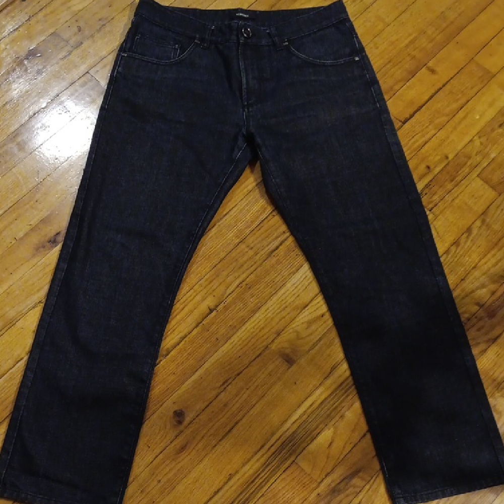 Versace Black Relaxed Jeans EUC